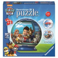 Puzzle 3D Ravensburger Paw Patrol, 72 Piese - 1