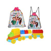 Cuburi constructii in rucsac, 320 piese/570 g - 6