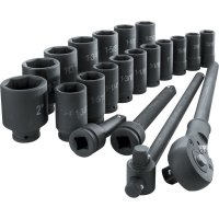 Trusa 20 tubulare cu antrenor Camion  3/4" - 1
