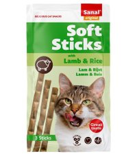 Sanal Sticks cu Miel si Orez, 15g - Recompensa Delicioasa pentru Pisici - 1