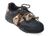 Pantofi sport GRYXX 21691 negri din piele ecologica pentru femei - 1