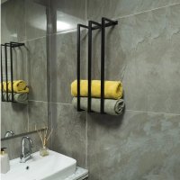 Suport prosop , din metal pentru baie, 60 cm - 1