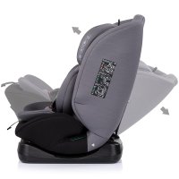 Scaun auto pentru copii Chipolino Mondial Charcoal 40-150 cm I-Size cu spatar reglabil - 4