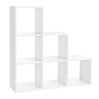 Raft Biblioteca Vasagle Alb, Dimensiuni 97.5x97.5x29 cm - 2