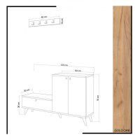 Cuier Hol Evva Oak-Alb - 4