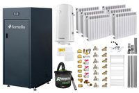 Centrala pe peleti Fornello King Plus 25 KW - Pachet complet cu calorifere, boiler si accesorii - 1