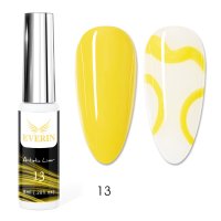 Artistic Liner Gel EVERIN 8ml – 13 | Gel liner galben pentru modele nail art, accente și contururi fine - 1