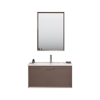 Set mobilier baie Orka Clay 3 piese suspendat toprak 100 cm - 1