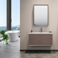 Set mobilier baie Orka Clay 3 piese suspendat toprak 100 cm - 2