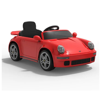 Masinuta electrica pentru copii Porsche RUF CTR 2017, rosie, cu telecomanda 2.4G si echipare premium - 1