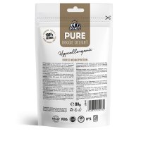 PET'S DESSERT Pure Doggie Delight Hypoallergenic, XS-XL, Cal, punguță recompense monoproteice fără cereale câini, alergii, 80g - 3
