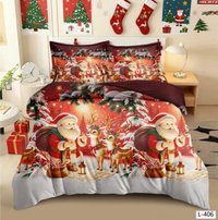 Set Lenjerie de Pat Pucioasa Craciun Winter V65 - 6 Piese Finet - 1