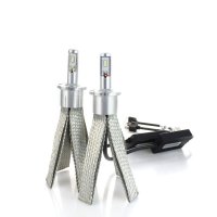 Set 2 LED-Uri Auto Techstar® 8C D4, 80w, 8000 Lumeni, 6500K, AUTO, 12-24 Volti, COB, Radiator Aluminiu Si Cupru - 2