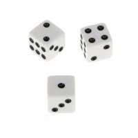 Set de 2 zaruri de 8.5 mm pentru jocul de Table - 1