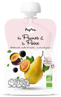 Piure Popote cu Pere si Prune pentru 4-6 Luni, 120g - 1