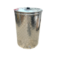 Cisterna din inox alimentar Eco Fpo, 150 L, cu capac de praf - Enotoscana - 1