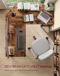 Birou pe colt Vasagle Maro 130x120x74.7 cm - 3