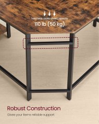 Birou pe colt Vasagle Maro 130x120x74.7 cm - 5