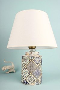 Lampa de masa Opviq, ceramica alba, 40x30x30 cm, model 687HMY2382 - 2