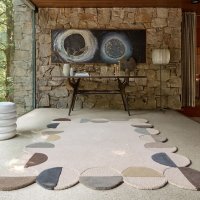 Covor Mia Scallop Frame Caramiziu, Natural 120x170 cm, Flair Rugs - 1