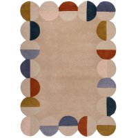 Covor Mia Scallop Frame Caramiziu, Natural 120x170 cm, Flair Rugs - 2