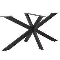 Picioare metalice pentru masa Homs, Negru, 90x50x71 cm - 1