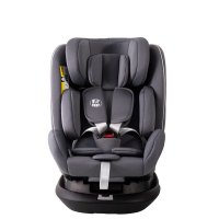 Scaun auto Platinum Deluxe i-Size Buf Boof cu rotatie 360 grade si Isofix, 40-150 cm, 0-36 kg, SimpleGrey - 6