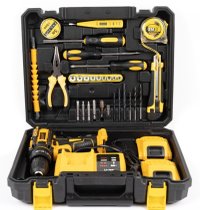 Trusa Bormasina German Meister cu 2 Acumulatori 36V 2Ah Autofiletanta cu Percutie cu 30 de accesorii - 1