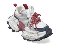 Pantofi sport de dama GRYXX 8951, albi, din piele ecologica - 1