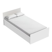 Pat 1 persoana Toscana Pako World Alb 90x200x10 cm - 1