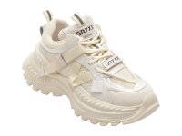 Pantofi sport GRYXX albi, model 5960, din material textil respirabil - 1