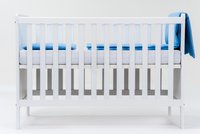 Set lenjerie pentru patut cu 6 piese din bumbac 120x60 cm Blue - 2