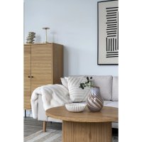Vaza decorativa maro 16x16x23 cm - Accesoriu elegant pentru interior - 1