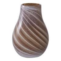 Vaza decorativa maro 16x16x23 cm - Accesoriu elegant pentru interior - 5