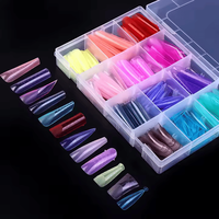 Tipsuri Colored Smart Forms – 288 Buc | Forme Reutilizabile Unghii | Everin - 1