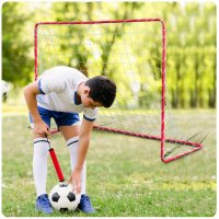 Poarta fotbal pentru copii 183x122x61 cm Neo-Sport cu cadru din otel,plasa rezistenta,4 ancore de montare incluse Footbal Play - 5