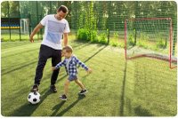 Poarta fotbal pentru copii 183x122x61 cm Neo-Sport cu cadru din otel,plasa rezistenta,4 ancore de montare incluse Footbal Play - 6