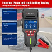 Tester de baterie auto KONNWEI KW700 cu imprimanta integrata, 12V/24V, ecran LCD color, compatibil cu AGM, GEL, EFB - 8