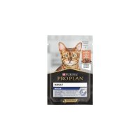 PURINA Pro Plan Indoor, Somon, hrană umedă pisici, (în sos) PURINA Pro Plan Indoor, Somon, plic hrană umedă pisici, (în sos), 85g - 4