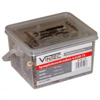 Set de suruburi Torx Vintec 75006, O4.5x50 mm, 265 piese pentru lemn - 1