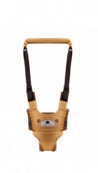 Ham pentru copii Novokids Premium Bear Walking Assistant Maro cu Maner confortabil, Intaritura, Material moale, Greutate admisa 20 kg, Lavabil - 3