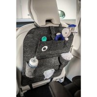 Lionelo Organizator Auto 2 in 1 cu Protectie Spatar, 7 Buzunare, Gri, 70x55x40 cm - 1