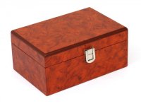 Cutie medie pentru piese de sah - nod radacina de lemn - 1