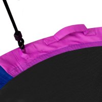 Leagan tip cuib pentru copii XXL 120 cm Neo-Sport Multicolor, Perna atasata cu Velcro inclusa, Cadru din otel, Husa impermeabila si rezistenta din material Oxford 600D, Greutate suportata 150 kg - 2