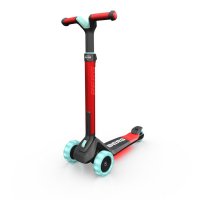 Trotineta pliabila cu lumini LED Berg Nexo rosie, ghidon reglabil, greutate admisa 50 kg - 7