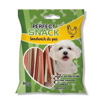 PERFECT SNACK Sandwich, XS-XL, Pui, punguță recompense câini, 80g - 2