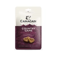 CANAGAN Country Game Biscuit Bakes, XS-XL, Rață și Vânat, punguță recompense fără cereale câini junior & adult, 150g - 2