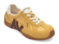 Pantofi sport GRYXX galbeni, C61203, din piele intoarsa - 1