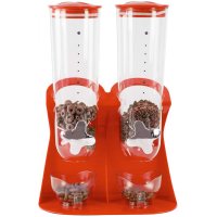 Dispenser pentru cereale DUBLU Rosu - 1