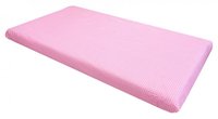 Cearsaf cu elastic pe colt 140x70 cm Buline albe pe roz - 2